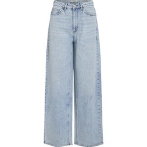 Jeans - Wijde Jeans - Hoge Taille - Volledige Lengte - Denim - 79% Katoen