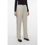 Vero Moda Broek Vmrita Mw Straight Pant Noos 10301554 Silver Lining Dames