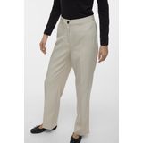 Vero Moda Broek Vmrita Mw Straight Pant Noos 10301554 Silver Lining Dames