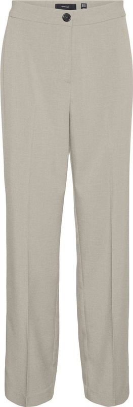 Vero Moda Broek Vmrita Mw Straight Pant Noos 10301554 Silver Lining Dames