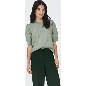Only - Gemêleerde Trui - Sea Moss/W. Melange - Regular Pasvorm - Ronde Hals