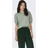 Only - Gemêleerde Trui - Sea Moss/W. Melange - Regular Pasvorm - Ronde Hals