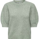 Only - Gemêleerde Trui - Sea Moss/W. Melange - Regular Pasvorm - Ronde Hals