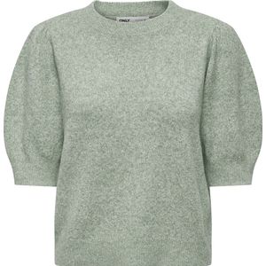 Only - Gemêleerde Trui - Sea Moss/W. Melange - Regular Pasvorm - Ronde Hals