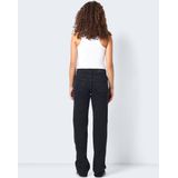Noisy May Yolanda Normal Waist Wide Dames Jeans - zwart - W28L32