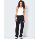 Noisy May Yolanda Normal Waist Wide Dames Jeans - zwart - W28L32