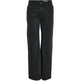 Noisy May Yolanda Normal Waist Wide Dames Jeans - zwart - W28L32