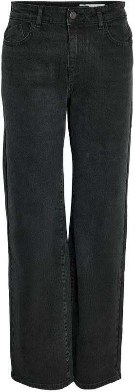 Noisy May Yolanda Normal Waist Wide Dames Jeans - zwart - W28L32