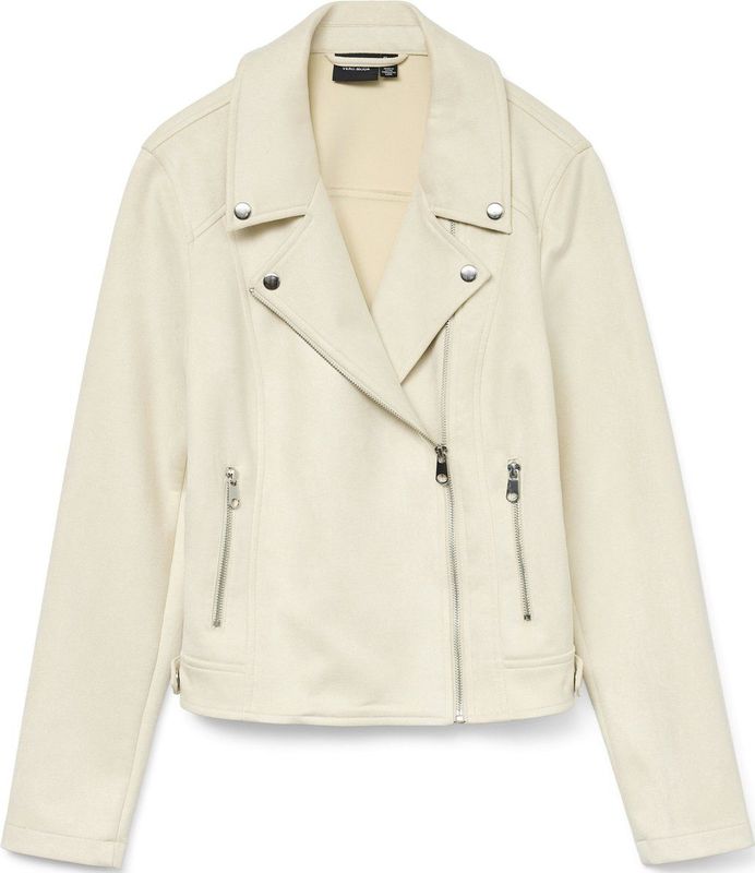 Vero Moda Jas Vmjose Short Faux Suede Jacket Ga N 10300938 Birch Dames