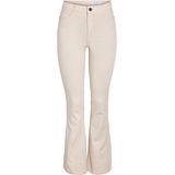 Jeans - Oatmeal - Slim Fit - Hoog Taille - Uitlopende Pijpen