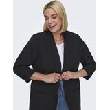 ONLY CARMAKOMA - Blazer - Omkeerbaar - Geplooide Mouwen - Lang - Polyester Voering
