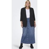 ONLY CARMAKOMA - Blazer - Omkeerbaar - Geplooide Mouwen - Lang - Polyester Voering