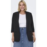 ONLY CARMAKOMA - Blazer - Omkeerbaar - Geplooide Mouwen - Lang - Polyester Voering