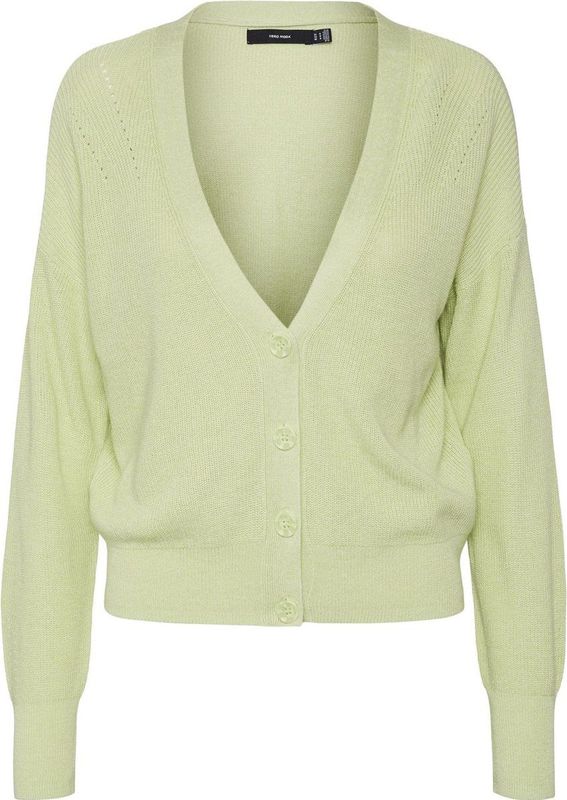 Vero Moda - Vmnewlexsun Ls Short v-Neck Car Ga Noos - Dames - Cardigans
