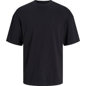 Loose-Fit T-Shirt - Ronde Hals - Zwart - Katoen