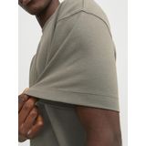 T-shirt - Mélange - Jersey - Losse Pasvorm - Kwartmouw