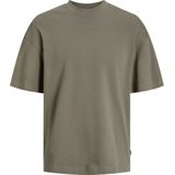 T-shirt - Mélange - Jersey - Losse Pasvorm - Kwartmouw