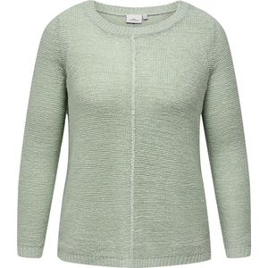 ONLY CARMAKOMA - Trui - Pastelgroen - Fijn Tricot - 65% Acryl, 35% Polyamide