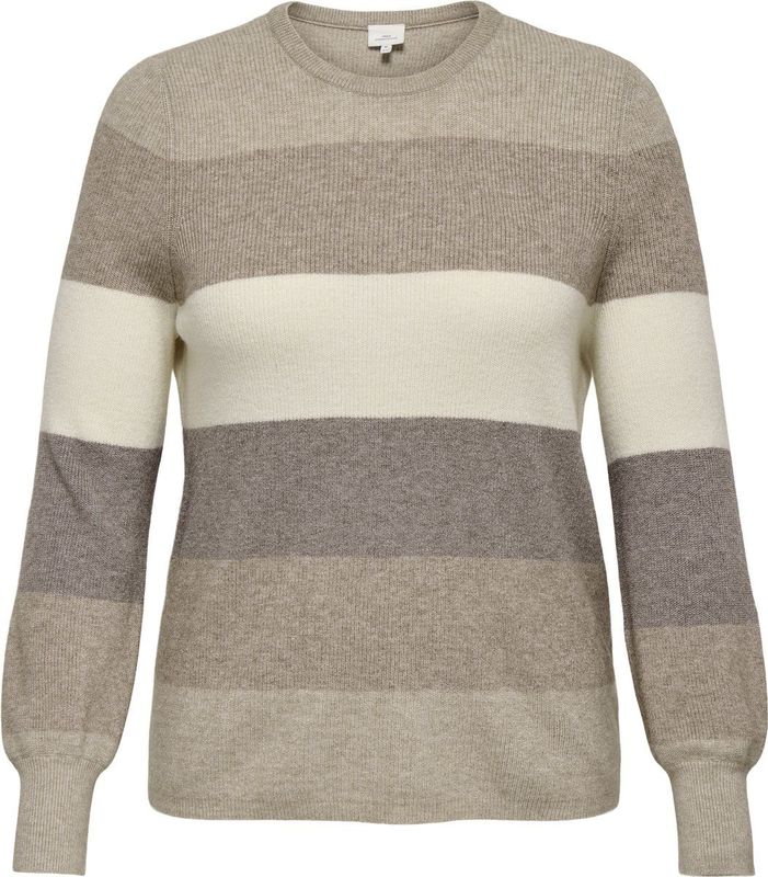 Carnew - Gebreide Pullover - O-hals - Lange Mouwen - Knit Fit
