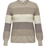 Carnew - Gebreide Pullover - O-hals - Lange Mouwen - Knit Fit