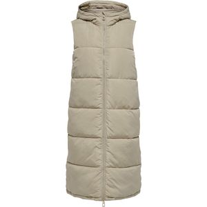 ONLY - ONLALINA Long Gilet - Dames - Gewatteerd - Hoge Hals