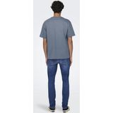 Only Sons T-shirt Onsfred Life Rlx Ss Tee Noos 22022532 Flint Stone Mannen