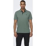 Only Sons Poloshirt Onsfletcher Life Slim Ss Polo Noos 22024827 Dark Forest Mannen
