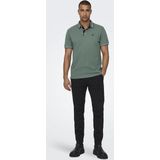 Only Sons Poloshirt Onsfletcher Life Slim Ss Polo Noos 22024827 Dark Forest Mannen