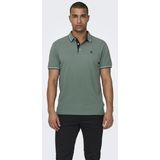 Only Sons Poloshirt Onsfletcher Life Slim Ss Polo Noos 22024827 Dark Forest Mannen