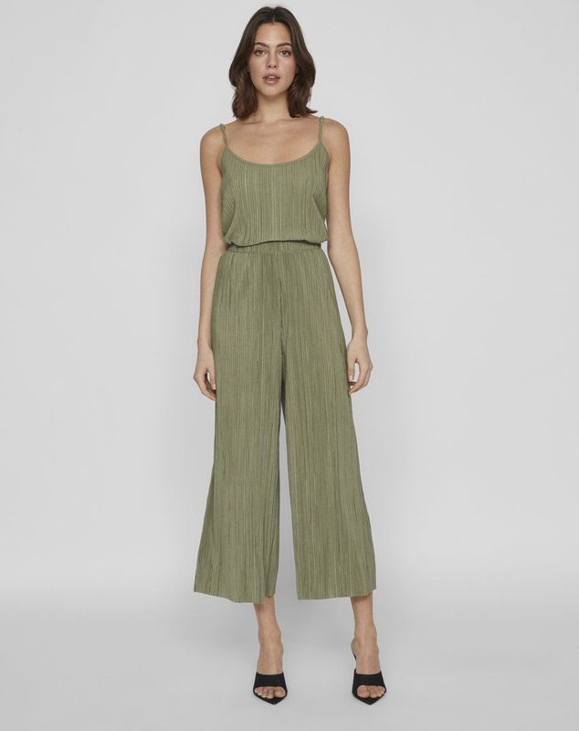 Broek - VIPLISA - Capri - Effen - Gerecycled Materiaal - High Waist