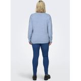 ONLY CARMAKOMA CARMARGARETA - Pullover - Allure Melange - Gebreid - V-Hals - Lange Mouwen