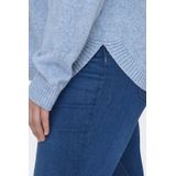 ONLY CARMAKOMA CARMARGARETA - Pullover - Allure Melange - Gebreid - V-Hals - Lange Mouwen