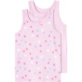 NAME IT - NMFTANK TOP 2P - Ondergoed - Roze - Jersey - Heart Print