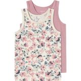 NAME IT MINI - Meisjes Hemden - Bloemenprint - Stretchkatoen