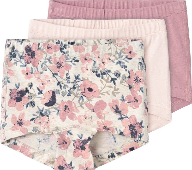 NAME IT - Set van 3 - Meisjes Slips - Katoen - Elastische Tailleband