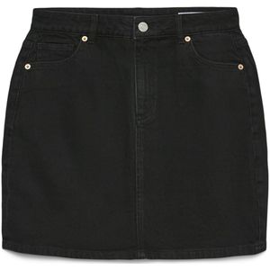 Spijkerrok - Denim - Knoopsluiting - High Waist - Kort