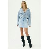 Vero Moda - Denim Rok - Light Blue - Katoen 99% - Elastaan 1%