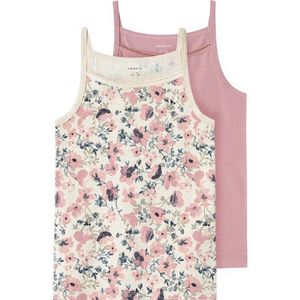 NAME IT KIDS Singlet - set van 2 Roze/Ecru