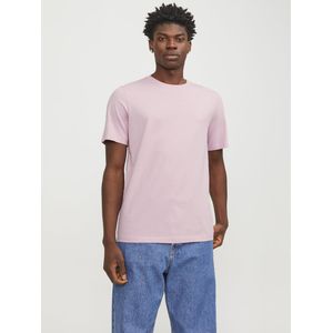 JACK & JONES - Jjeorganic Basic Tee - T-shirt - Roze - Katoen - 1 stuk