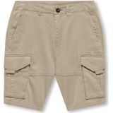 KIDS ONLY Jongens Kobmaxwell Cargo Short PNT Noos Cargoshorts, White Pepper, 128