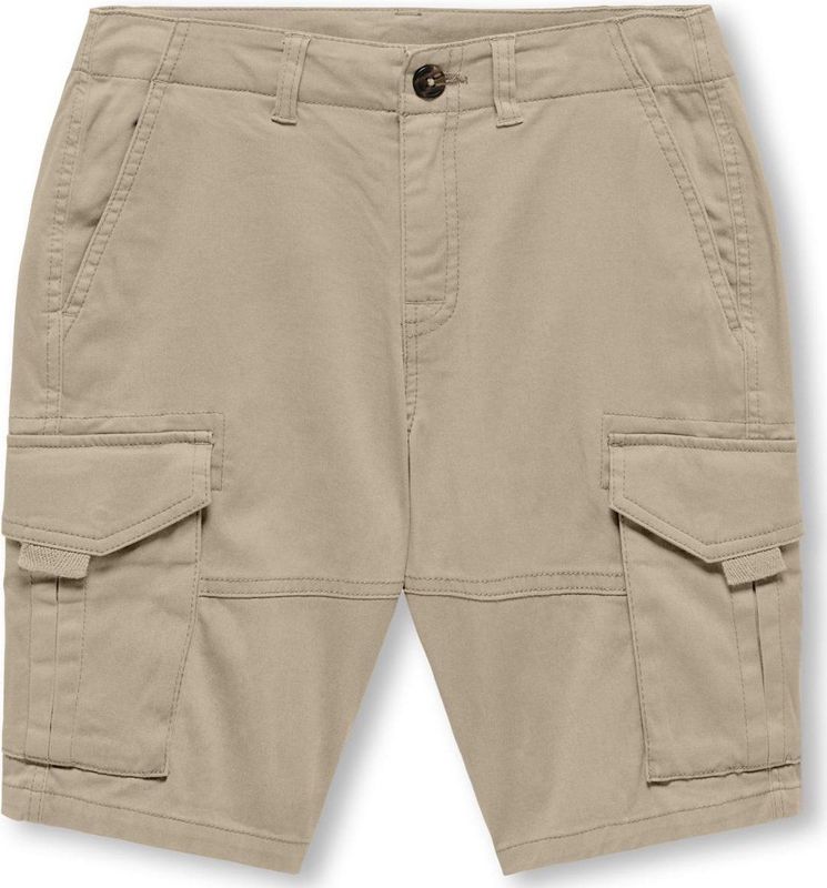 KIDS ONLY Jongens Kobmaxwell Cargo Short PNT Noos Cargoshorts, White Pepper, 128