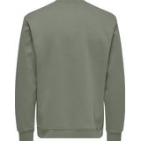 Only & Sons - Onsconnor Reg Crew Neck - Sweatshirt - Castor Gray - Trainingspak voor Heren