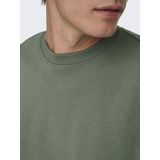 Only & Sons - Onsconnor Reg Crew Neck - Sweatshirt - Castor Gray - Trainingspak voor Heren