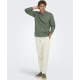 Only & Sons - Onsconnor Reg Crew Neck - Sweatshirt - Castor Gray - Trainingspak voor Heren