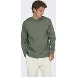 Only & Sons - Onsconnor Reg Crew Neck - Sweatshirt - Castor Gray - Trainingspak voor Heren
