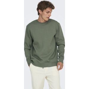 Only & Sons - Onsconnor Reg Crew Neck - Sweatshirt - Castor Gray - Trainingspak voor Heren