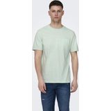 T-shirt - Katoen - Regular Fit - Korte Mouwen - O-hals - Borstzak met Ritssluiting