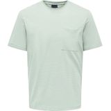 T-shirt - Katoen - Regular Fit - Korte Mouwen - O-hals - Borstzak met Ritssluiting