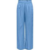 Onlbruxelles - Straight Fit Broeken - Zwart - Katoen - High Waist