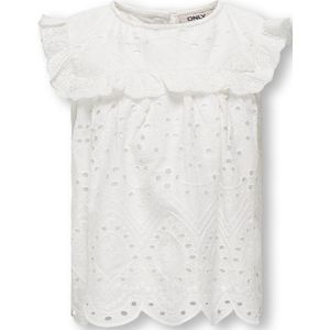 KIDS ONLY Kogcleo Top - Broderie Anglaise - Korte Mouwen - O-hals